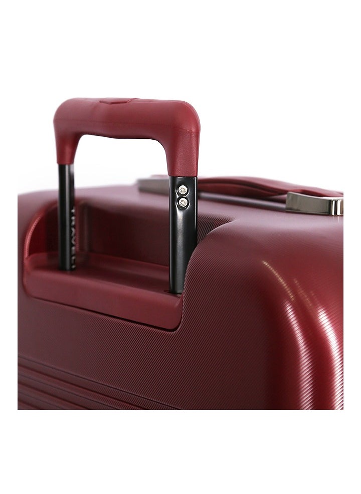 travelite - Travelite Hardshell  Luggage Trolley Bag 4 pcs Set,Burgundy - Image 1