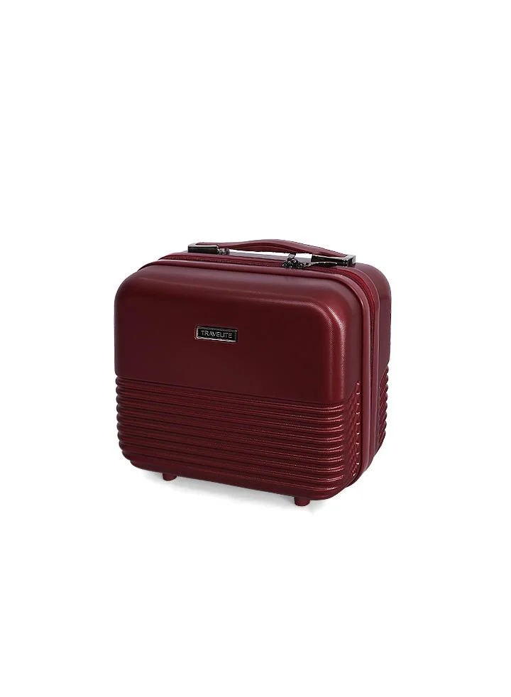 ترافلايت travelite hardshell luggage trolley bag 4 pcs set,burgundy