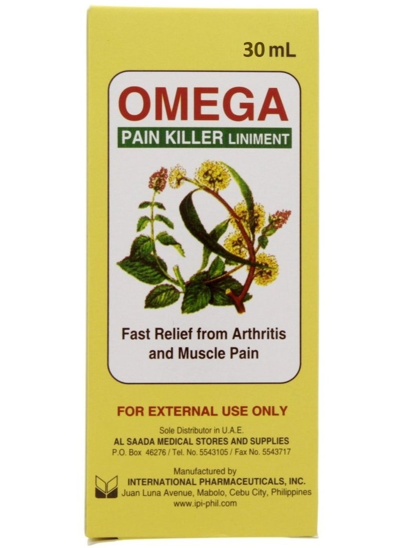 Omega Pain Killer Liniment 30 ML - Image 1