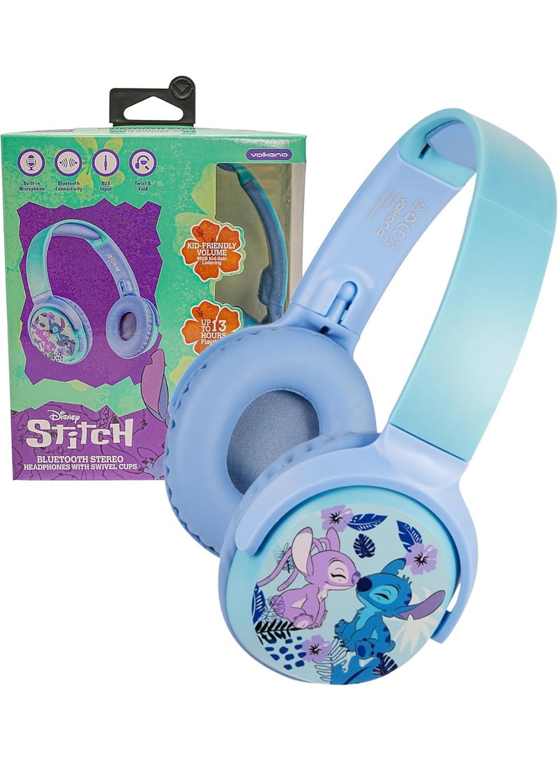 Volkano Disney Stitch 3D Bluetooth Wireless Stereo Headphones (DY-9955-ST) - Image 3