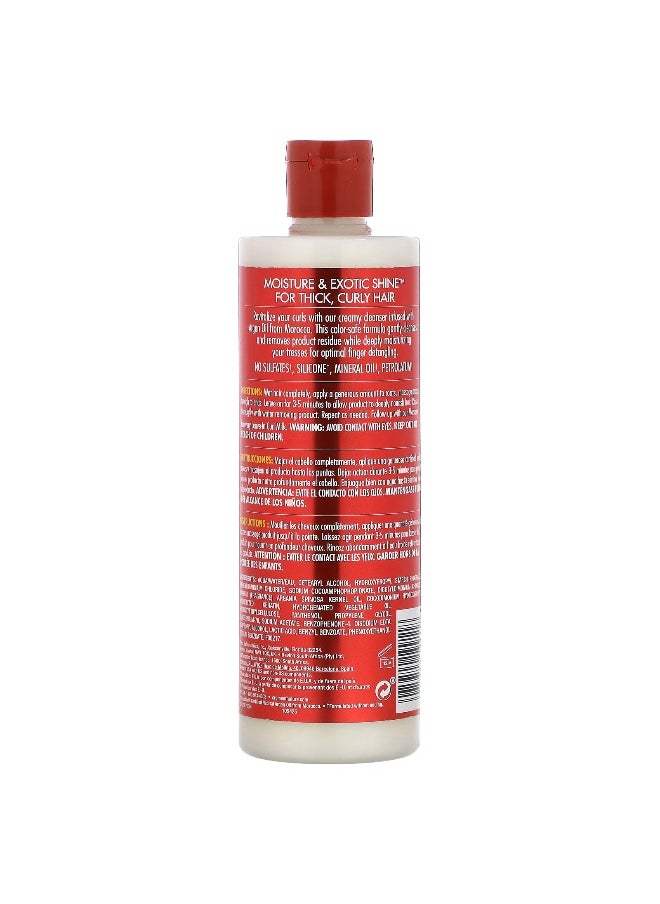Creme of Nature Creme Of Nature, Certified Natural Argan Oil From Morocco, Creamy Hydration Co-Wash Cleansing Conditioner, 12 fl oz (354 ml)  - Image 2