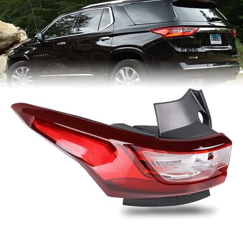 Lochnchn Led Tail Lights Assembly Compatible with Chevy Traverse 2018 2019 2020 2021 Left Driver Side Taillight Rear Lamp with Bulb Replacement 84618033 GM2804130 - Image 1