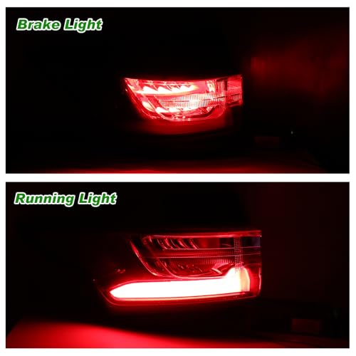 Lochnchn Led Tail Lights Assembly Compatible with Chevy Traverse 2018 2019 2020 2021 Left Driver Side Taillight Rear Lamp with Bulb Replacement 84618033 GM2804130 - Image 3