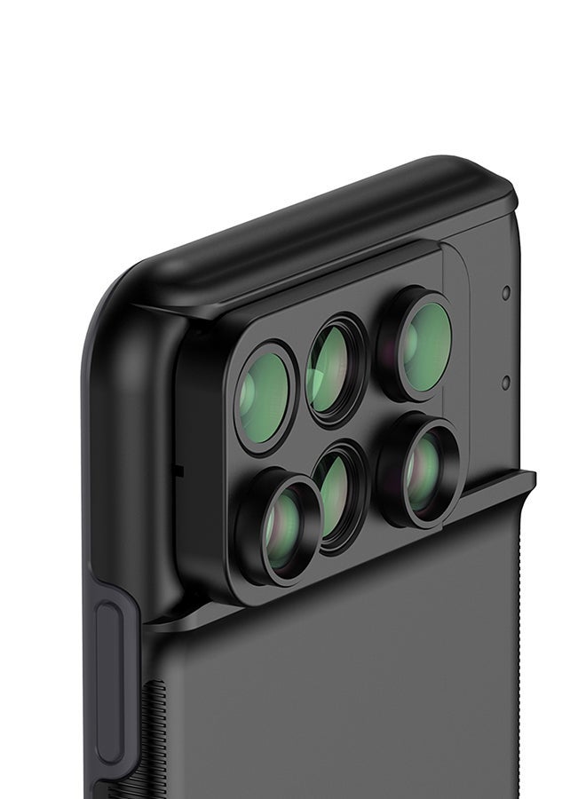 NIBEMINENT 6-In-1 Camera Lens Case Cover For iPhone XS Max Black - Image 3