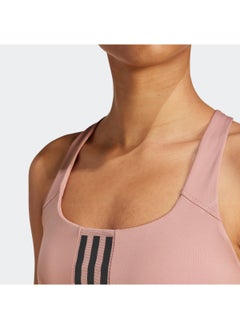 Adidas Power Impact Medium Support 3 Stripe Bra  - Image 3