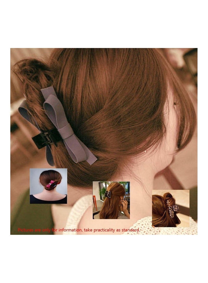 بلومنغ تايم 12 قطعة من مخلب الشعر على شكل فراشة بلاستيكي أنيق أسود - Image 3