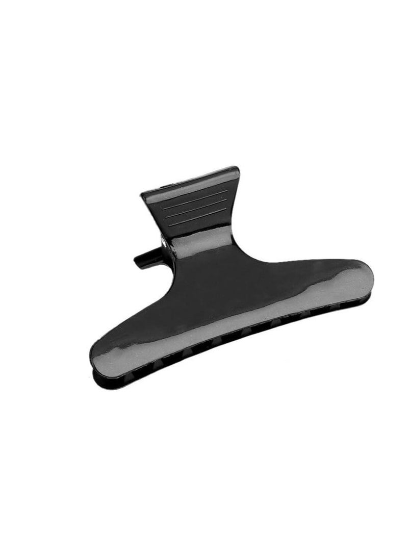 بلومنغ تايم 12 قطعة من مخلب الشعر على شكل فراشة بلاستيكي أنيق أسود - Image 2