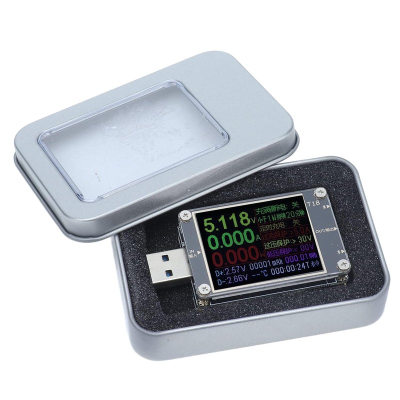 USB Power Meter Voltage Current Monitor PD Battery Capacity Tester With Intelligent Safety Protection - Image 1