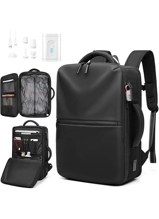 L&E Air-Back Backpack with Vacuum Seal,waterproof Anti-Theft Vacuum Compression Travel Backpack,Outdoor Products-Expandable Vac Pack Backpacks with Pump,Carry on Backpack for Airplanes  - Image 1