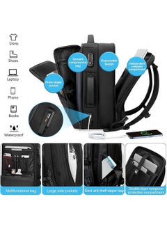 L&E Air-Back Backpack with Vacuum Seal,waterproof Anti-Theft Vacuum Compression Travel Backpack,Outdoor Products-Expandable Vac Pack Backpacks with Pump,Carry on Backpack for Airplanes  - Image 4