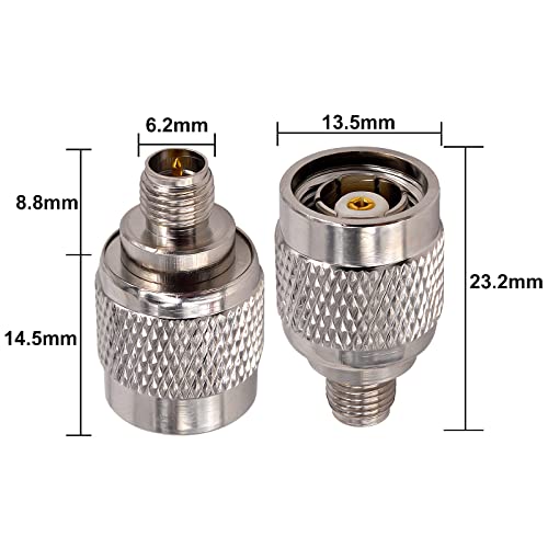 YOTENKO RP TNC Male to RP SMA Female RF Coax Adapter Connector for WRT54 Linksys WiFi Router Extender Pack of 2 - Image 2