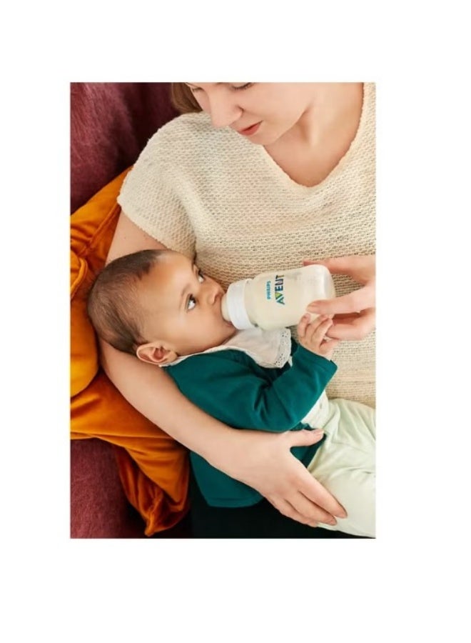 Philips Avent Natural Baby Feeding Bottle | 330ml No.1 Brand Recommended by Moms Worldwide | Ideal for 3 months+| Natural Response Technology Mimics Breastfeeding | Uniquely Designed Nipple releases milk only when baby drinks | Pack of 1 - Image 2
