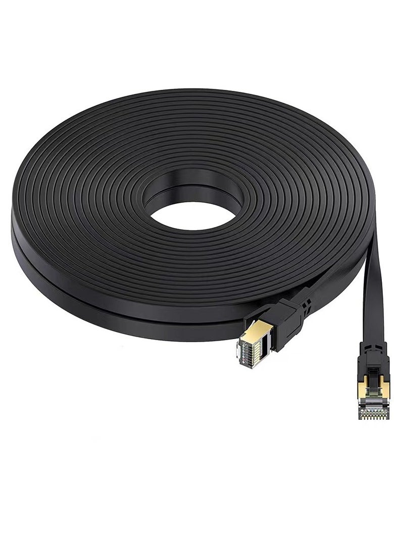 Laseta Cat8 3Meters Ethernet Cable ， Black  - Image 1