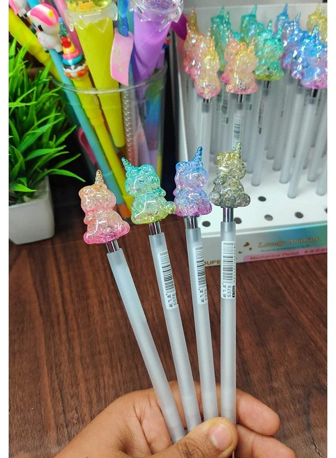 Tera13 TERA 13 Pencil for Girls (1 Pcs) Unicorn Theme Pencil for Kids, Pencil for Kids, Writing Pencil, Pencil for School Stationery Items, Crystal Pencil for Girls Return Gift for Kids - Image 2