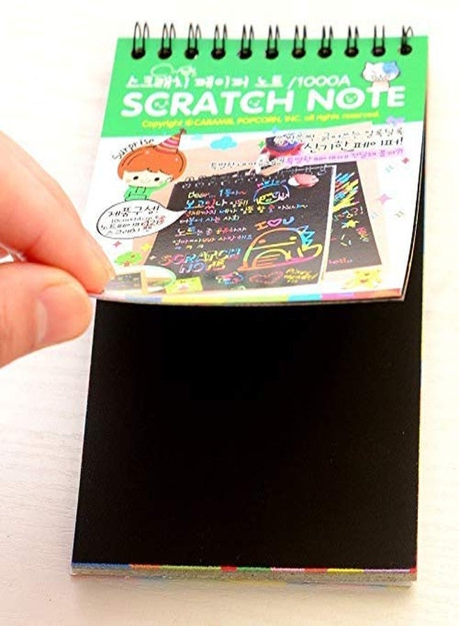 morel SCRATCH NOTE DIARY (2 BOOKS - 10 PAGES EACH BOOK) 14.5 CM X 10 CM SCRATCH MAGIC DOODLE NOTE PAD FOR KIDS ARTS AND CRAFTS PERFECT TRAVEL ACTIVITY PACK 2 - Image 5