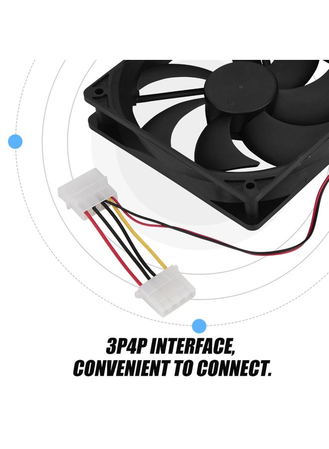 2PCS 120mm High Airflow Low Noise PC Computer Case Cooling Fan (Large 4P Interface) - Image 3