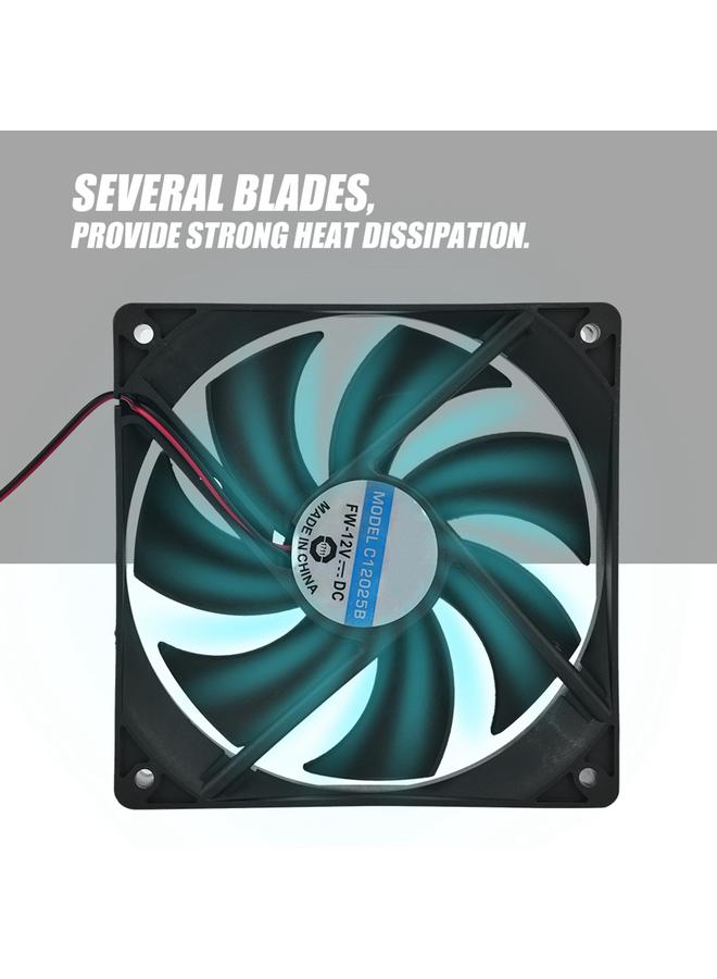 2PCS 120mm High Airflow Low Noise PC Computer Case Cooling Fan (Large 4P Interface) - Image 5