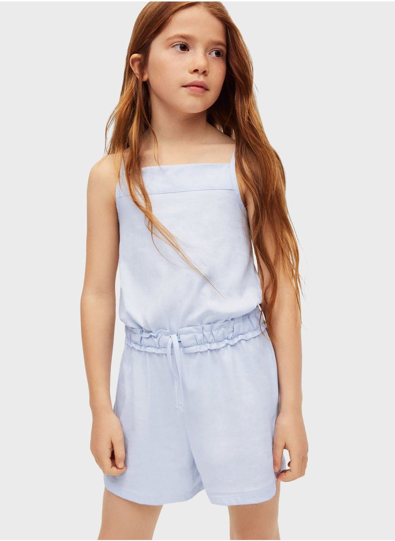 MANGO - Kids Halter Neck Playsuit - Image 1
