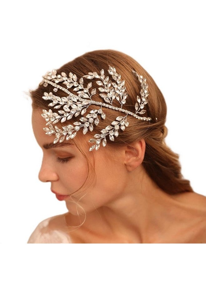 BERYUAN Bridal Rhinestone Wedding Hair Accessory Crystal Bridal Hair Accessories For Women And Girls (Gold) - Image 1
