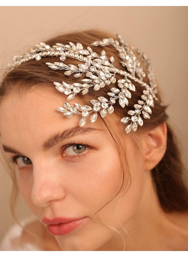 BERYUAN Bridal Rhinestone Wedding Hair Accessory Crystal Bridal Hair Accessories For Women And Girls (Gold) - Image 3