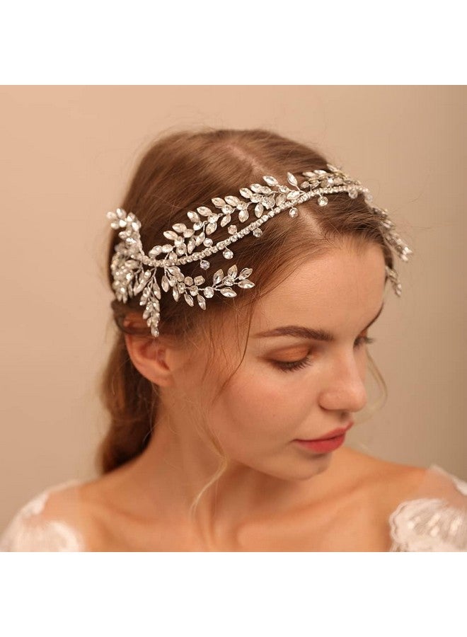 BERYUAN Bridal Rhinestone Wedding Hair Accessory Crystal Bridal Hair Accessories For Women And Girls (Gold) - Image 2