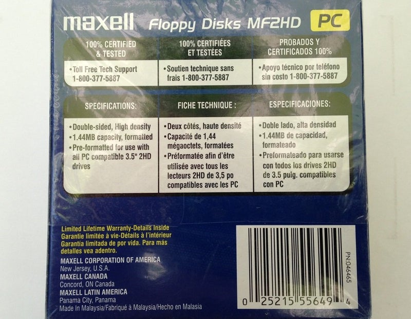 Maxell 3.5 HD 1.44MB Pre-Formatted MF2HD 10-Pack - Image 2