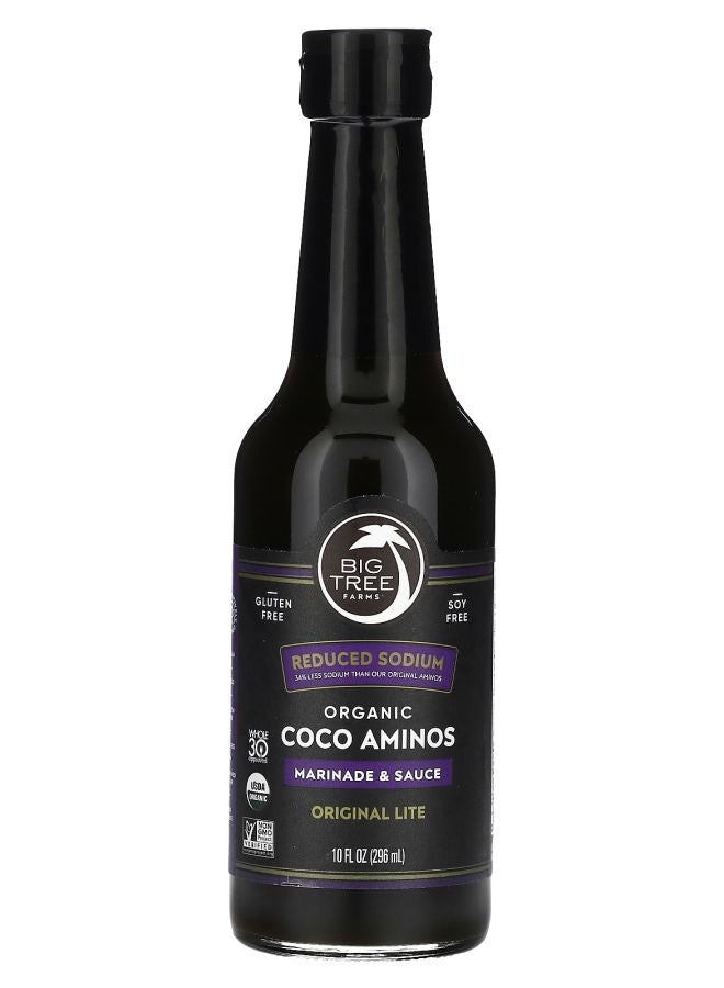 BIG TREE FARMS Organic Coco Aminos Marinade & Sauce Original Lite 10 fl oz (296 ml)