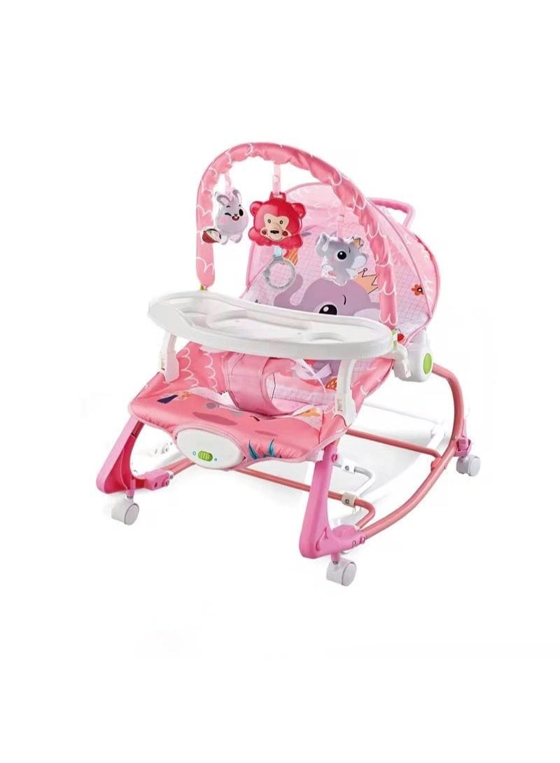 امبريلا كرسي هزاز للاطفال عالي الجوده مع طاوله والعاب للطفل مع وجود عجلات - Image 1