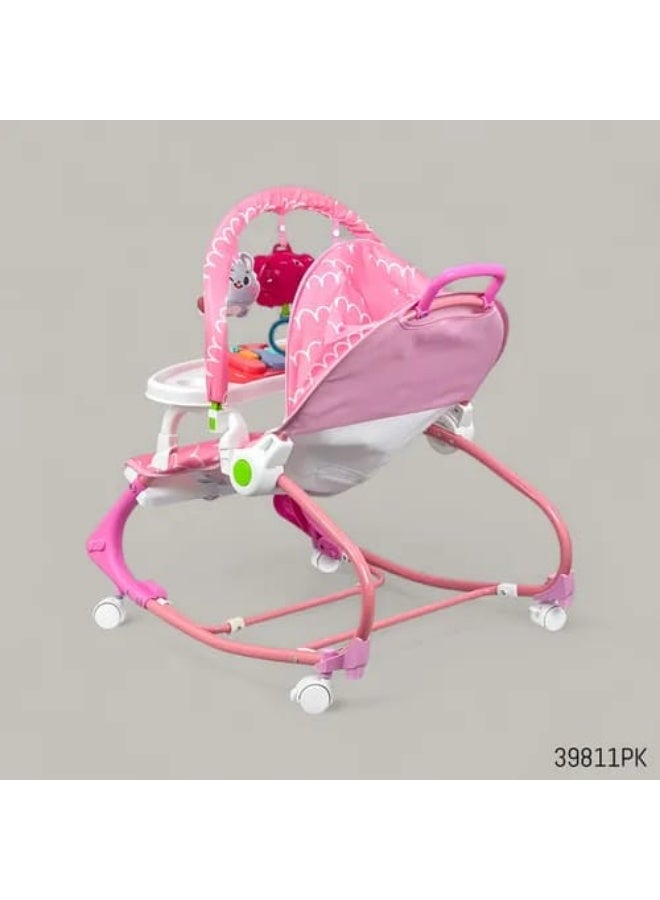 امبريلا كرسي هزاز للاطفال عالي الجوده مع طاوله والعاب للطفل مع وجود عجلات - Image 2