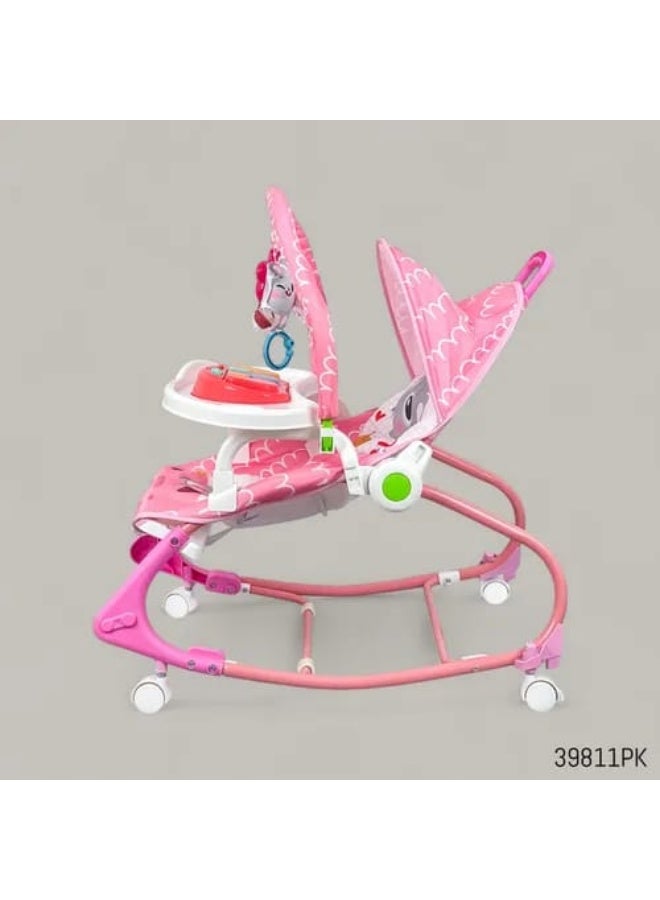 امبريلا كرسي هزاز للاطفال عالي الجوده مع طاوله والعاب للطفل مع وجود عجلات - Image 4