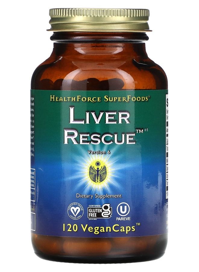HEALTHFORCE SUPERFOODS Liver Rescue Version 6 120 Vegan Caps 