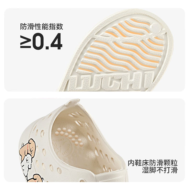 Children'S Hole Shoes Boys And Girls Large Hole Thick Bottom Cartoon Beach Shoes Outdoor Sandals - Image 5