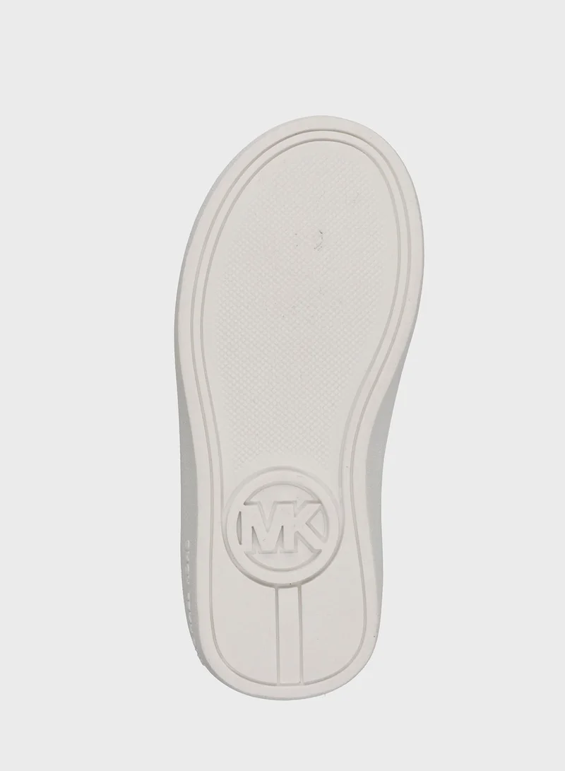 Michael Kors Kids Jem Monogram Ps Low Top Lace Up Sneakers