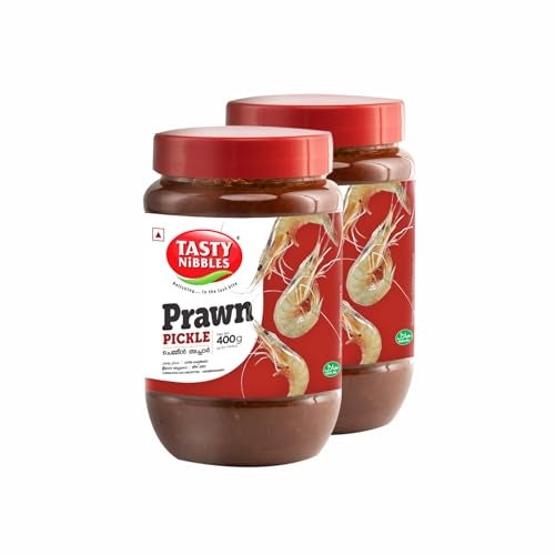Tasty Nibbles Prawn Pickle 400g [Pack of 2] - Image 1