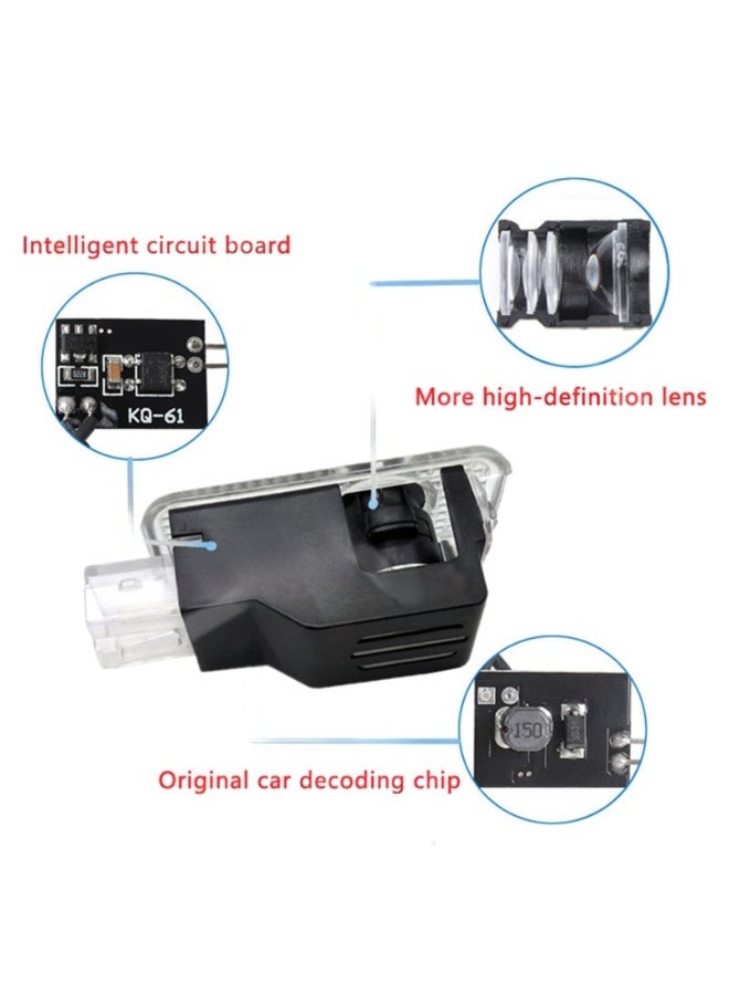 فيريكس عدد 2 لمبة شعار ترحيب LED لأبواب السيارة لأودي Q5 موديلات 2010-2024، بروجكتور شعار أرضي ساطع، إكسسوارات إنارة الأبواب - Image 5