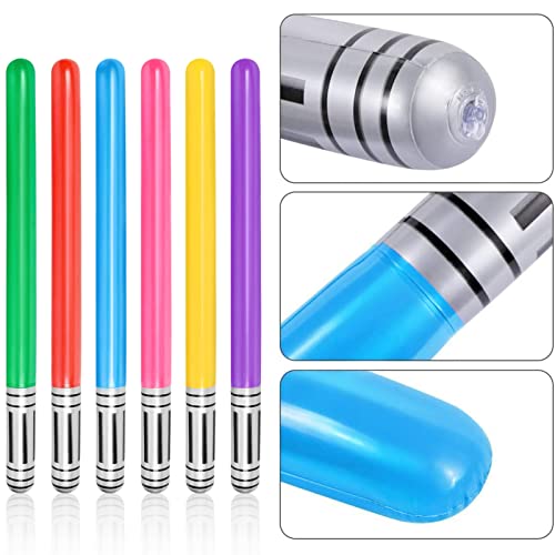 LIYDE 14 PCS Inflatable lightsaber LIYDE Light Saber Sword Toys Party Bags Stocking Stuffers Favors Inflatable Swords for Cosplay Themed Party - Image 5
