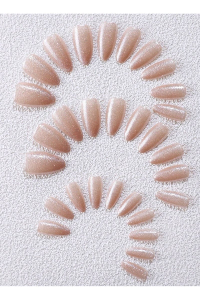 اظافر تركيب بشكل لوزي تحتوي العلبه على 30 ظفر مع مبرد اظافر و صمغ - Image 3