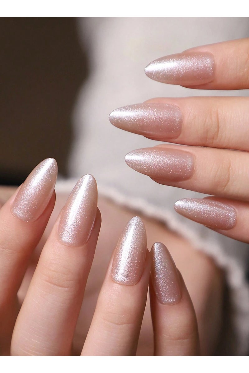 اظافر تركيب بشكل لوزي تحتوي العلبه على 30 ظفر مع مبرد اظافر و صمغ - Image 1