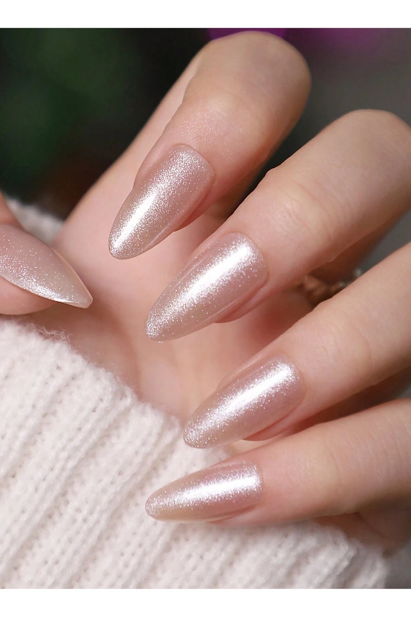 اظافر تركيب بشكل لوزي تحتوي العلبه على 30 ظفر مع مبرد اظافر و صمغ - Image 2