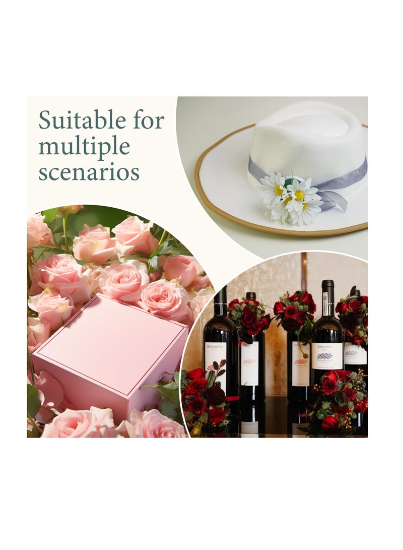 Excefore 12 قطعة حامل رغوة زهور دائري صغير، أخضر، قابلة لإعادة الاستخدام، جافة ورطبة، كتلة زهور لمتخصصي الزهور، لوازم ترتيب الحرف لزينة زجاجة النبيذ، تزيين قبعة القش، حفل زفاف طاولة، فني، حفلة - Image 5