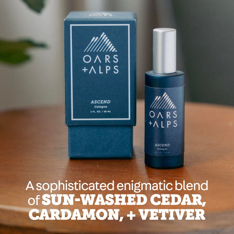 Oars + Alps Ascend Mens Cologne and Body Spray, Travel Size Cologne for Men Body Spray, Warm Fragrance, Scented with Mandarin, Teakwood Cedarwood & Warm Cardamom, Blends Refreshing, 1oz - Image 2