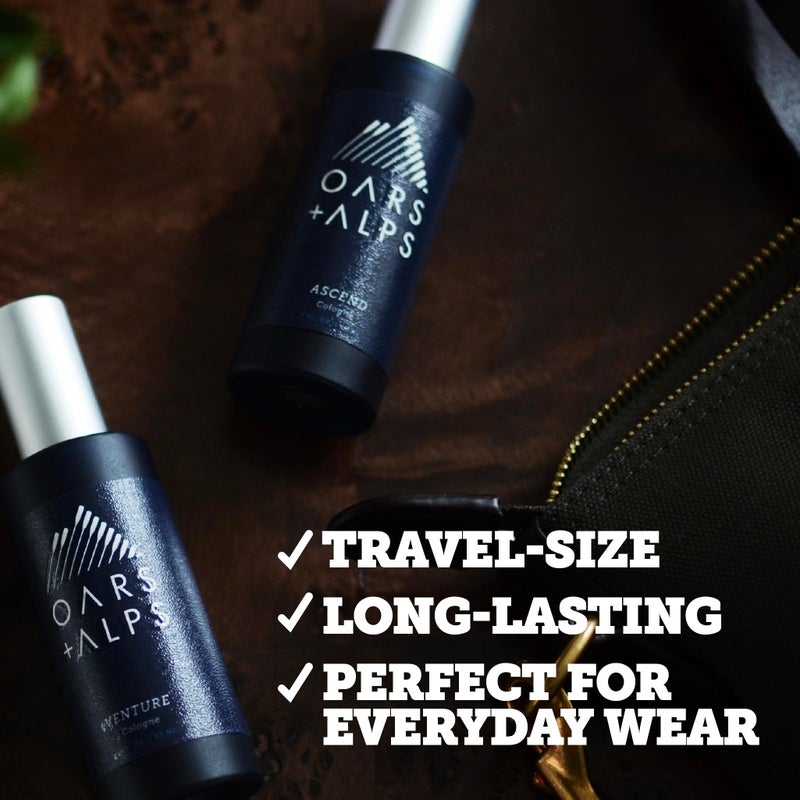 Oars + Alps Ascend Mens Cologne and Body Spray, Travel Size Cologne for Men Body Spray, Warm Fragrance, Scented with Mandarin, Teakwood Cedarwood & Warm Cardamom, Blends Refreshing, 1oz - Image 5