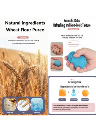 مجموعة عجينة اللعب ومجموعة إكسسوارات عجينة اللعب مع طاهي الآيس كريم، لعبة عجينة النمذجة غير السامة للعب المطبخ التخيلي للأطفال، هدية إبداعية وتعليمية للحرف اليدوية للأولاد والبنات - view 3