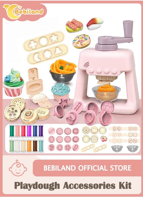 Playdough Accessories Kit, ice crema Maker Machine Dough Set, Color Dough Tools, Kitchen Creations Hamburger Maker Play Set for Girls Boys, Weekend Party Pretend Gift for Children