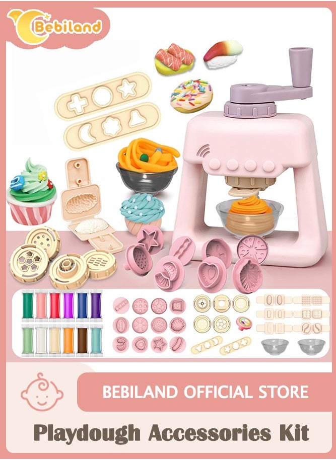 Playdough Accessories Kit, ice crema Maker Machine Dough Set, Color Dough Tools, Kitchen Creations Hamburger Maker Play Set for Girls Boys, Weekend Party Pretend Gift for Children