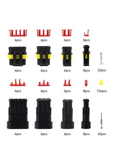 yongsheng 352Pcs Waterproof Car Motorcycle Auto Electrical Wire Connector Plug Kit Terminal Assortment 1 2 3 4 Pin Way  - Image 3