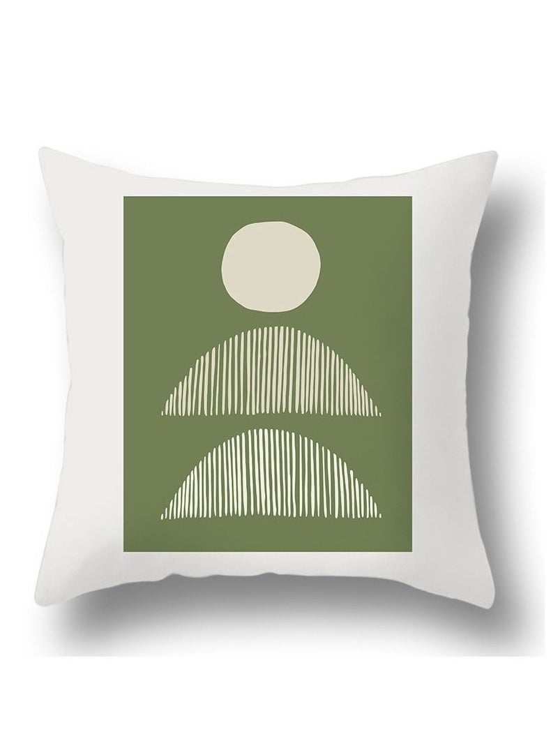 Y&D Green abstract geometric print pillowcase pillow cover 45*45cm 