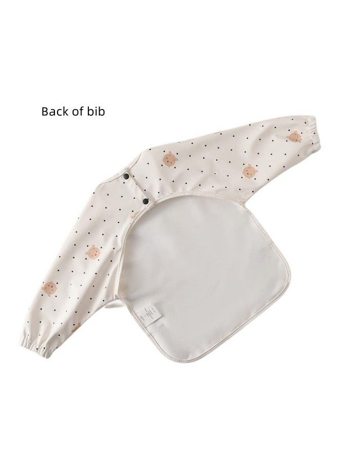 GZMM Waterproof Baby Bibs Infant Toddler Long Sleeve Feeding Bib With Food Catcher Easy Clean & Washable - Image 3