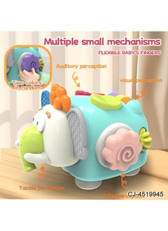 Generic Educational Elephant Mammoth Busy Ball Baby Finger Training Snail Lala Leco Chewing And Grasping Toy-Color:CJ-4519945  - Image 1