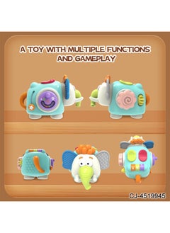 Generic Educational Elephant Mammoth Busy Ball Baby Finger Training Snail Lala Leco Chewing And Grasping Toy-Color:CJ-4519945  - Image 4